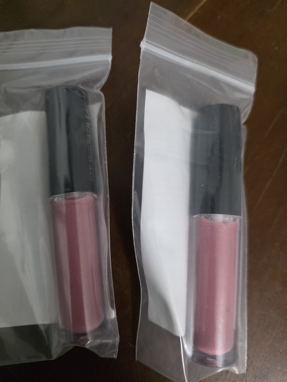 Pat McGrath Metallic Rose Pink Lip Gloss Tube- 2 Glosses